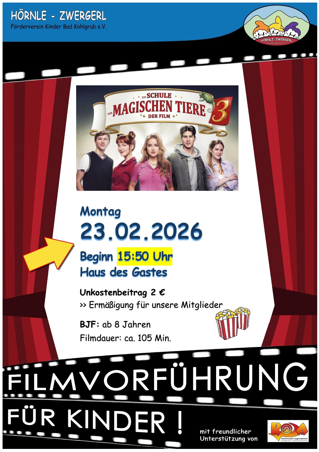 Kinotermine Schuljahr 24/25